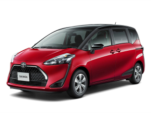 Коврик в багажник Toyota Sienta II 2015-2021 Гибрид (правый руль)
